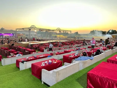 Amazing Sun set view from our VIP Lounge